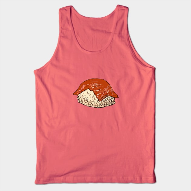 Salmon Sushi Tank Top by minniemorrisart